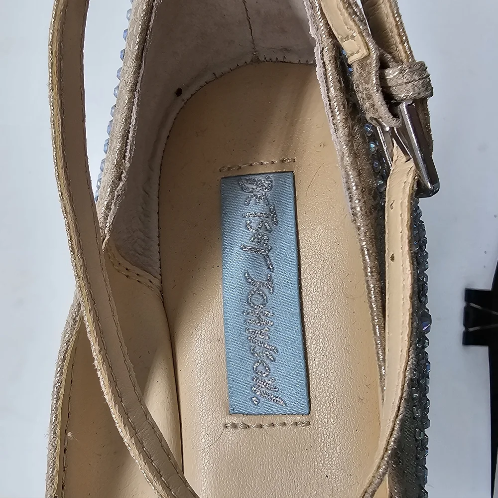 Betsey Johnso SB Joy Bling Weddin Prom Ballet Flats 6.5 - Picture 11 of 14